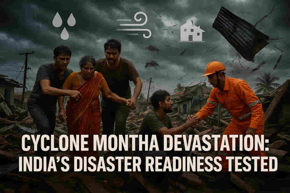 ચક્રવાત 'મંથન'નો હાહાકાર: આર્થિક નુકસાન વચ્ચે ભારતના આપત્તિ સજ્જતા પર પ્રશ્નો