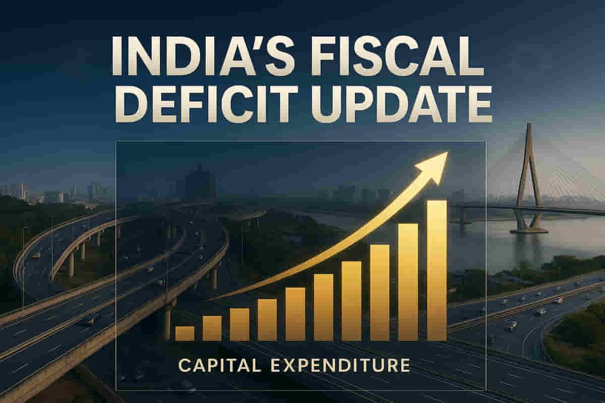 FY26 ના લક્ષ્યના 36.5% પર ભારતનો નાણાકીય ખાધ (Fiscal Deficit) H1 માં પહોંચ્યો, મૂડી ખર્ચ (Capital Expenditure) માં વધારાને કારણે