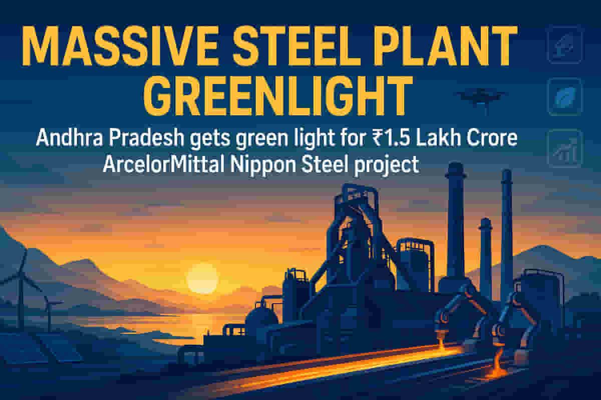 AM/NS ના ₹1.5 લાખ કરોડના આંધ્ર પ્રદેશ સ્ટીલ પ્લાન્ટ માટે પર્યાવરણીય મંજૂરીની ભલામણ