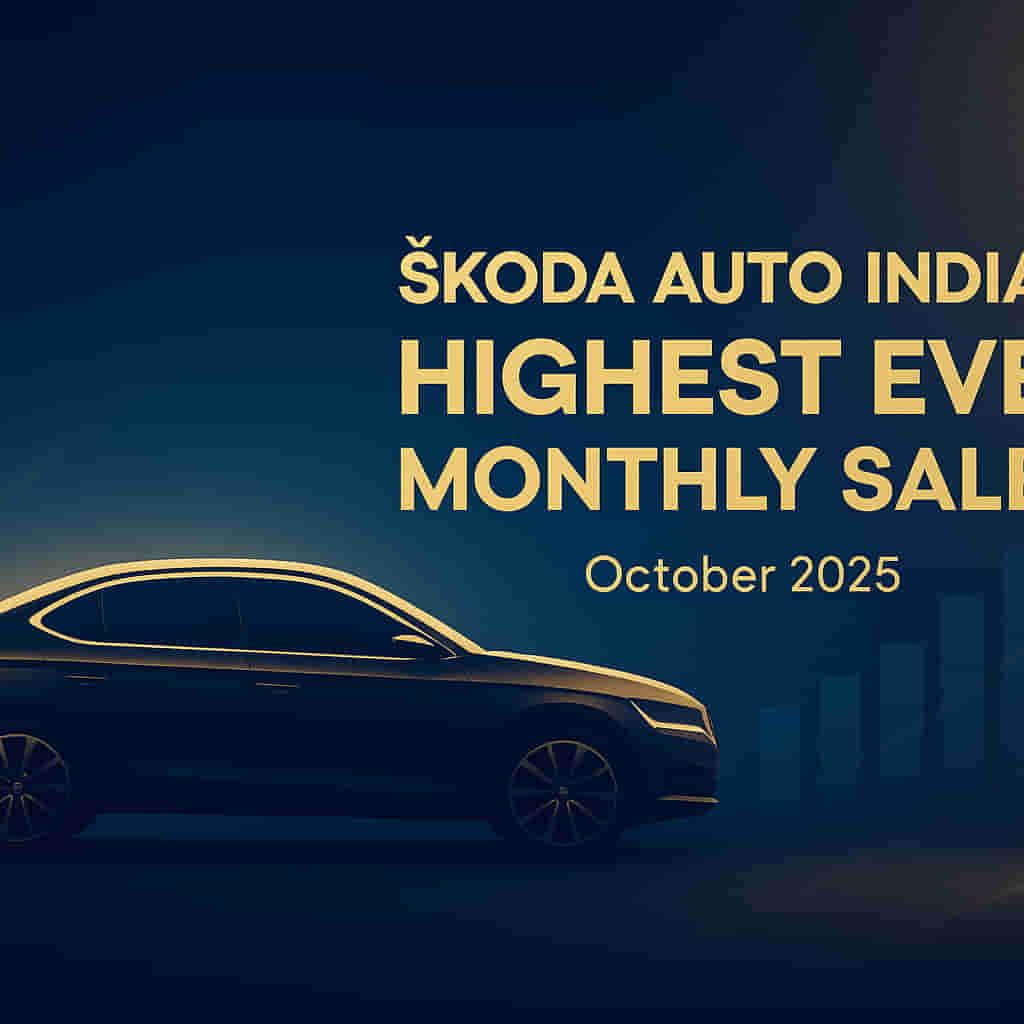 स्कोडा ऑटो इंडिया ने अक्टूबर 2025 में रिकॉर्ड मासिक बिक्री हासिल की