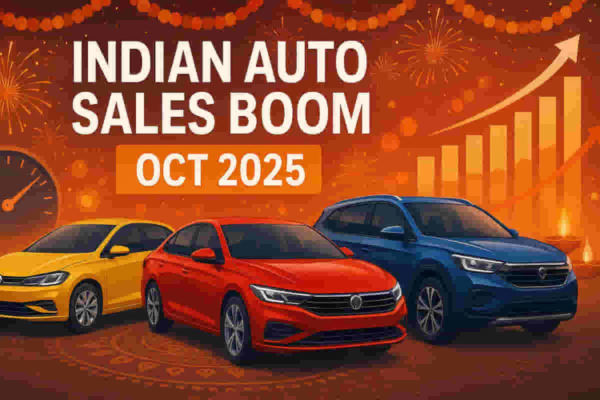 பண்டிகை கால தேவையால் உந்தப்பட்ட இந்திய வாகன உற்பத்தியாளர்கள் அக்டோபர் 2025 இல் வலுவான விற்பனையை அறிவித்துள்ளனர்