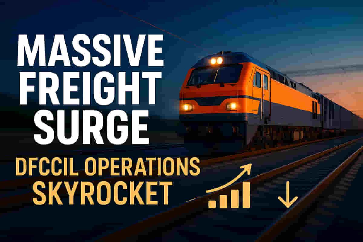 பிரத்யேக சரக்கு வழித்தடத்தில் இயக்கத்தில் 48% உயர்வு, லாஜிஸ்டிக்ஸ் செலவுகள் குறைப்பு