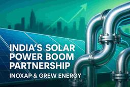 भारताच्या सौर भविष्याला मोठी चालना! INOXAP आणि Grew Energy यांच्यात मोठा क्लीन एनर्जी करार!
