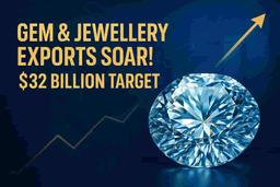 ₹25,000 કરોડ ਦੇ ਸਰਕਾਰੀ ਹੁਲਾਰੇ ਨਾਲ ਭਾਰਤ ਦੇ ਜੈਮ ਤੇ ਜਿਊਲਰੀ ਐਕਸਪੋਰਟ $32 ਬਿਲੀਅਨ ਦੇ ਟੀਚੇ ਵੱਲ!