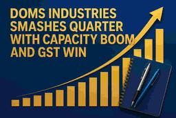 ਡੋਮਸ ਇੰਡਸਟਰੀਜ਼ ਦਾ ਧਮਾਕਾ: ਸਮਰੱਥਾ ਵਾਧਾ, GST ਜਿੱਤ, ਅਤੇ ਰਿਕਾਰਡ ਗਰੋਥ ਨੇ ਸ਼ੇਅਰਾਂ ਵਿੱਚ ਤੇਜ਼ੀ ਲਿਆਂਦੀ!