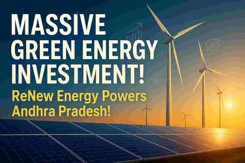 ₹60,000 కోట్ల గ్రీన్ ఎనర్జీ రష్! రెన్యూ ఎనర్జీ ఆంధ్రాకు భారీ పెట్టుబడి & ఉద్యోగాలతో ఊపునిస్తోంది!