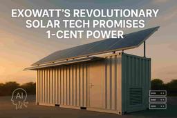 AI యొక్క ఎనర్జీ నైట్మేర్ ముగిసిందా? Exowatt $50M తో అల్ట్రా-చౌక సౌర శక్తిని పొందింది, 1-సెంటు విద్యుత్తును వాగ్దానం చేసింది!