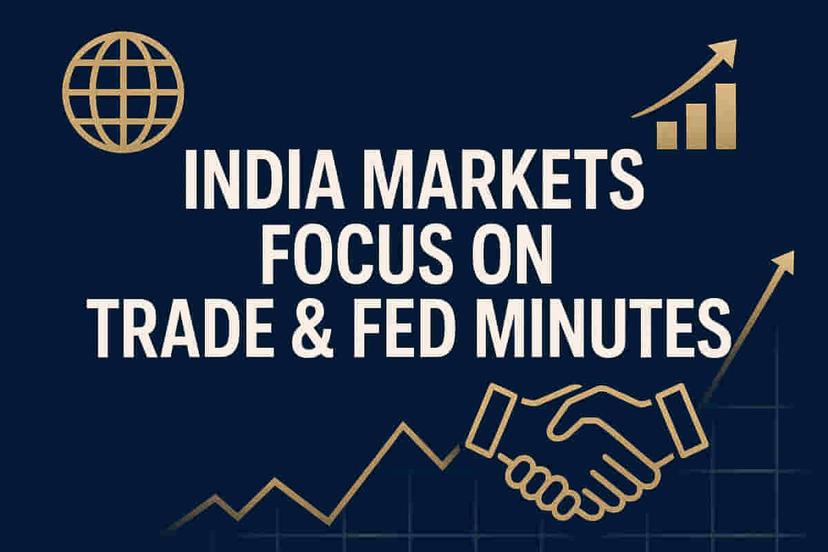 भारतीय बाजारपेठा जागतिक संकेतांना फॉलो करत आहेत: गुंतवणूकदार भारत-अमेरिका व्यापार चर्चा आणि फेड मिनिट्सवर लक्ष ठेवून आहेत