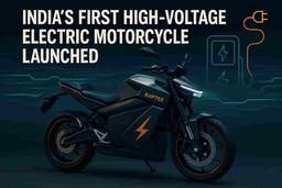 रॅप्टीने भारतात पहिल्या हाय-व्होल्टेज इलेक्ट्रिक मोटरसायकलच्या व्यावसायिक लॉन्चची घोषणा केली