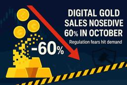 ਰੈਗੂਲੇਟਰੀ ਚੇਤਾਵਨੀਆਂ ਦਰਮਿਆਨ ਭਾਰਤ ਵਿੱਚ ਡਿਜੀਟਲ ਗੋਲਡ ਦੀ ਵਿਕਰੀ 80% ਡਿੱਗੀ