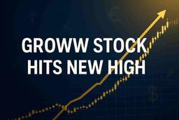 Groww స్టాక్ IPO తర్వాత రికార్డ్ గరిష్టానికి చేరింది, మార్కెట్ క్యాప్ ₹1 లక్ష కోట్లకు సమీపంలో
