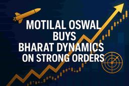 மோதிலால் ஓஸ்வால், பாரத் டைனமிக்ஸ் மீது 'BUY' பரிந்துரையை பராமரித்து, வலுவான ஆர்டர் புக் மற்றும் செயல்பாட்டின் அடிப்படையில் இலக்கு விலையை ₹2,000 ஆக உயர்த்தி உள்ளது.