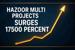 હઝૂર મલ્ટી પ્રોજેક્ટ્સ લિમિટેડનો સ્ટોક 5 વર્ષમાં 17,500% વધ્યો: નાણાકીય અને વ્યૂહાત્મક ચાલનું વિશ્લેષણ