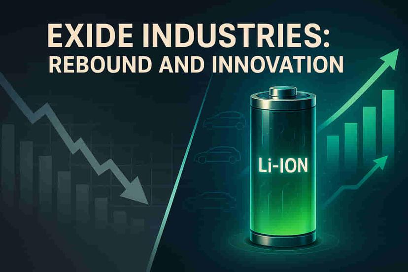 ఎక్సైడ్ ఇండస్ట్రీస్ షేర్లు Q3 రీబౌండ్ ఆశలు మరియు లిథియం-అయాన్ సెల్ పురోగతిపై పెరిగాయి