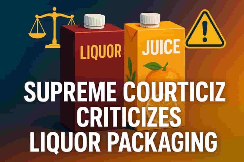 સુપ્રીમ કોર્ટે લિકર ટેટ્રા-પેક્સ પર સવાલ ઉઠાવ્યા - આરોગ્ય વિરુદ્ધ મહેસૂલની ચર્ચા, વ્હિસ્કી બ્રાન્ડ્સ મધ્યસ્થી માટે તૈયાર