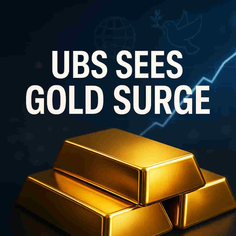 यूबीएस का सोने पर बुलिश रुख जारी, भू-राजनीतिक जोखिमों के बीच 2026 तक $4,500 का लक्ष्य