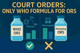 दिल्ली हाई कोर्ट ने 'ORS' लेबलिंग के लिए WHO फॉर्मूले को अनिवार्य किया, खाद्य सुरक्षा मानकों को बरकरार रखा।