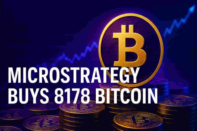 சந்தை ஏற்ற இறக்கங்களுக்கு மத்தியில் மைக்ரோஸ்ட்ரேட்டஜி 835 மில்லியன் டாலர்களுக்கு 8,000 பிட்காயின்களுக்கு மேல் வாங்கியுள்ளது
