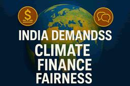 भारत ने COP30 में उचित जलवायु वित्त का आग्रह किया, विकसित देशों द्वारा पेरिस समझौते के उल्लंघन का किया उल्लेख