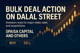 பெருந்தொகை வர்த்தகச் செய்திகள்: WF ஏசியா ஃபண்ட் 5paisa Capital-ல் பங்குகளை விற்பனை செய்தது; பிற பங்குகளிலும் வர்த்தக நடவடிக்கைகள்
