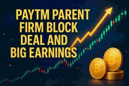 ਵਨ 97 ਕਮਿਊਨੀਕੇਸ਼ਨਜ਼ ਲਿਮਟਿਡ: ਮਜ਼ਬੂਤ Q2 FY26 ਨਤੀਜਿਆਂ ਦਰਮਿਆਨ ਹਿੱਸੇਦਾਰ ₹1,639 ਕਰੋੜ ਇਕੱਠੇ ਕਰਨ ਲਈ ਬਲਾਕ ਡੀਲ ਦੀ ਯੋਜਨਾ ਬਣਾ ਰਹੇ ਹਨ